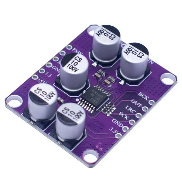 PCM1808 105dB SNR Audio Stereo ADC Single-Ended Analog-Input Decoder 24bit Amplifier Board Player Module