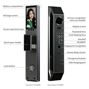 Ứng Dụng Dựa Vào Sinh Trắc Học Vân Tay Thẻ Swipe Cửa Thép Khóa Điện Kỹ Thuật Số Mặt Cơ Khí Key Lối Vào Cho Nhà Thông Minh An Ninh - Product Image 2