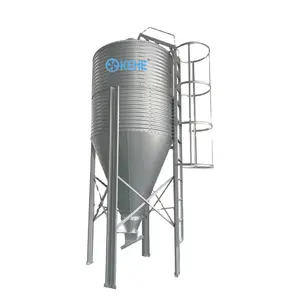 Customized steel farm chicken pig storage silo automatic feed silo for poultry agricultural