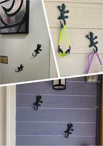 Ganchos de pared para toallas de <span class=keywords><strong>piscina</strong></span> de lagarto de hierro fundido para exteriores, ganchos para <span class=keywords><strong>abrigos</strong></span> resistentes Lovely Gecko para exteriores e interiores - Product Image 3