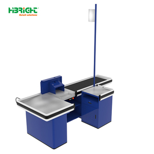 Mostrador de Caja para <span class=keywords><strong>Supermercado</strong></span>, Comercial, de Acero, con Cinta Transportadora - Product Image 2