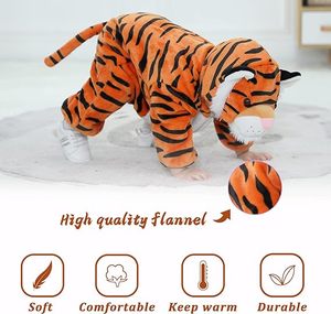 Disfraz de tigre para niños y niños pequeños, disfraz de dinosaurio de Tigre, disfraz de Animal, mono con capucha - Product Image 6