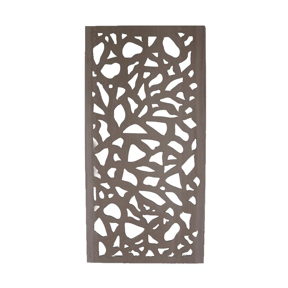 Panel de plástico de madera decorativo personalizado para Interior y Exterior, valla de jardín WPC