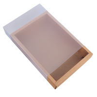 Tiroir à savon fait main en papier Kraft Transparent, boîte d'emballage de thé à motif floral personnalisé pour chaussettes, culotte, boîte cadeau, Logo imprimé