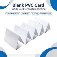 Carte blanche intelligente sans contact en PVC personnalisée avec options IC, ID, CPU pour les systèmes de contrôle d'accès, de présence et d'hôtellerie