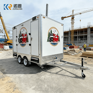 Remolque de Baños Portátiles para Campos de Golf, Remolque de Inodoros Móviles Compatible con Caminos para Servicio en Exteriores de Clubes de Campo - Product Image 5