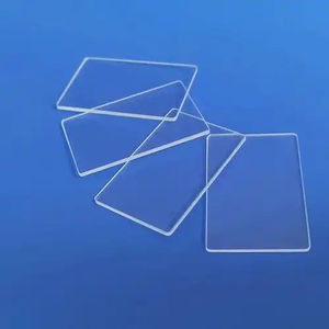 Plaque de quartz optique ultra-mince de forme personnalisée, épaisseur 0,05 mm, disponible en pièces carrées, qualité supérieure - Product Image 2