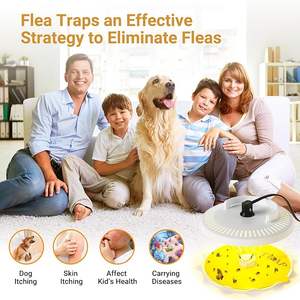 X-pest Trampas para pulgas AR15S Trampa de luz para pulgas de gatos Trampa para moscas de la fruta Polilla Gnats Gites Housefly Catcher - Product Image 2