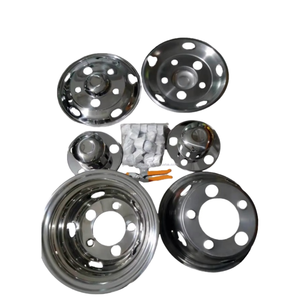 Tapacubos de Acero Inoxidable 304 Pulido de 22.5 Pulgadas Huiying, de Venta Caliente, para Simuladores de Ruedas de Camiones y Autobuses <span class=keywords><strong>VOLVO</strong></span> - Product Image 2