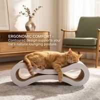 Griffoir pour chat en carton ondulé, forme d'arachide, antidérapant, protecteur de meubles pour animaux, durable et écologique pour la maison