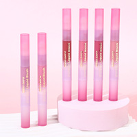 Stick de blush à tête éponge, taille standard, six couleurs, fini liquide chatoyant, illumine le teint, nuances naturelles orange rose, longue tenue