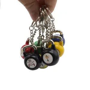 Wsnbwye monkey kettlebell in weight lifting Anime Sublimation DIY CHAVEIRO metal 50kg cast iron F45 kettlebell Keychain