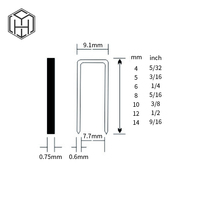 Grapas Neumáticas de Alta Calidad Serie 71, Calibre 22, Galvanizadas 7106 7108 7110 para Pistola de Grapas, Fabricante Chino