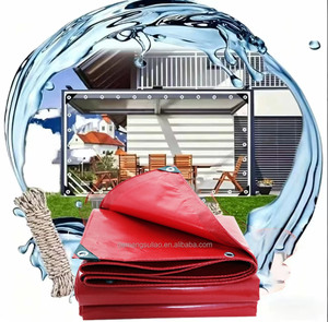 <span class=keywords><strong>Bâche</strong></span> en PVC rouge 750 GSM avec œillets en aluminium et corde en PP 8*12M pour <span class=keywords><strong>camion</strong></span>, remorque, bateau, yacht, voiture, véhicule, conteneur <span class=keywords><strong>de</strong></span> marchandises - Product Image 1