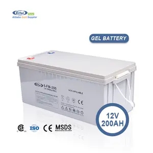 Bateria geradora de gel Eitai Low Price 12V 200Ah Baterias de chumbo-ácido para sistema de energia solar de ciclo profundo