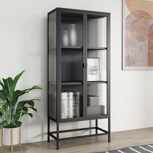 Gabinete de despensa de almacenamiento nórdico Cocina Comedor <span class=keywords><strong>Vajilla</strong></span> Armario Aparador Gabinete - Product Image 4