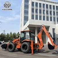 Chargeuse-pelleteuse FULCORE professionnelle avec assistance technique, machine polyvalente pour le terrassement profond, chargeuse-pelleteuse de construction