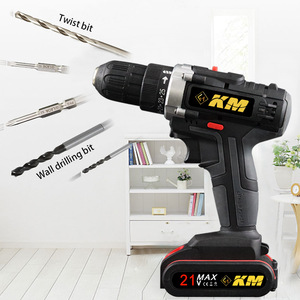 Km 21V Cordless Electric Drill 50Nm Torque Lithium Battery Impact Drill With Accessories For Household Use - Product Image 2