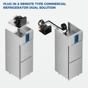 Réfrigérateur commercial vertical à porte simple KSC-H1D avec dégivrage automatique et contrôle numérique de la température KSU-H1FD Commercial Singl - Product Image 2