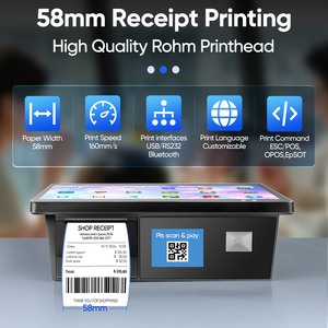 FYJ F2-T10 10.1 ''matériel de bureau Pos Android tout en un écran tactile paiement caisse enregistreuse Machine tablette Pos Terminal - Product Image 5