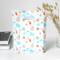 Vente directe du fabricant Sacs d'atelier en plastique découpé à l'emporte-pièce Sacs d'emballage en PE Sérigraphie avec logo personnalisé pour accessoires de mode