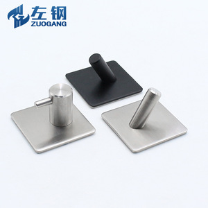 Left Steel Stainless Steel <b>Robe</b> Hook Wall Mounted Modern Angled Single Hook Anti Corrosion Polished Finish - Product Image 2