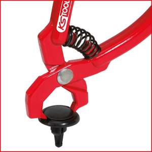 KS TOOLS - 115.1097 <b>Rivet</b> pliers, red, angled, 100mm - EAN 4042146210703 BODY AND METAL SHEETS - Product Image 2