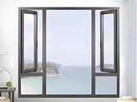 Ventanas Abatibles Horizontales de Aleación de Aluminio Modernas, Resistentes a Huracanes, Insonorizadas y de Eficiencia Energética