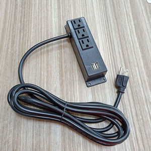 ที่เสียบเฟอร์นิเจอร์3ช่อง AC ช่องเสียบที่ชาร์จเร็วแบบ USB ที่วางบนโต๊ะปลั๊กไฟแบบแขวนอยู่บนโต๊ะสำหรับติดบนโต๊ะ - Product Image 6