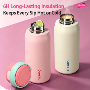 316 Stainless Steel Vacuum <b>Insulated</b> Tumbler with <b>Straw</b> Portable Car Thermal <b>Cup</b> for Coffee and Tea - Product Image 3