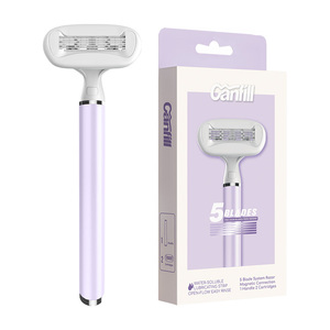 Personnalisation disponible 5 lames de <span class=keywords><strong>rasoir</strong></span> <span class=keywords><strong>pour</strong></span> femmes Meilleure vente de <span class=keywords><strong>rasoir</strong></span> <span class=keywords><strong>pour</strong></span> femmes manche coloré disponible <span class=keywords><strong>pour</strong></span> <span class=keywords><strong>le</strong></span> rasage des femmes - Product Image 2