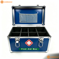 Trousse de premiers secours médicale portable en aluminium de petite taille pour la maison, kits de survie, trousse de premiers secours d'urgence