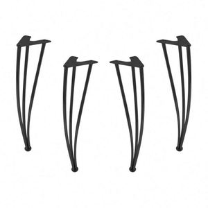 Contemporary Black Iron Powder Coated Durable Hairpin Coffee <b>Table</b> <b>Legs</b> Customized for Bedroom Hospital Living Room Apartment - Product Image 3