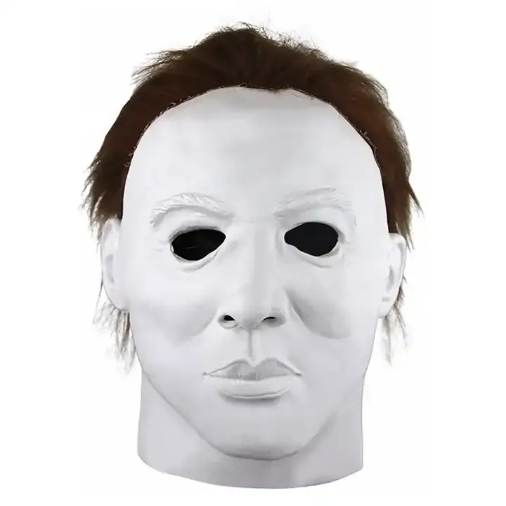 2024 pabrik grosir retro kepala penuh Michael Myers penutup kepala lateks aksesoris masker pesta Halloween