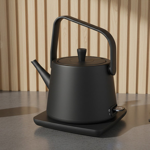 Bouilloire électrique pour thé/café, style japonais, théière automatique rétro, bouilloire vintage en acier inoxydable pour la maison - Product Image 1