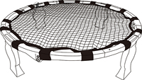 Beach Spike Spiel Spike ball Mini Beach Volleyball Bounce Jump Set Spike Ball Standard & 3 Ball mit LED-Licht