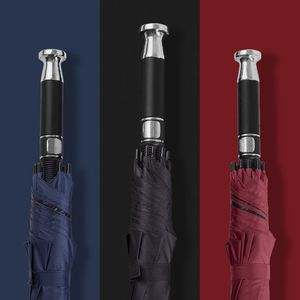 Parapluie droit personnalisé avec logo, 120 cm de diamètre, à armature en fibre de verre, coupe-vent et imperméable, idéal pour les trajets quotidiens, les voyages et la promotion de marque - Product Image 3