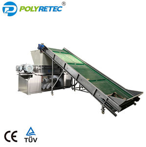 Potente máquina trituradora de doble eje para paletas de madera de plástico de residuos mixtos botellas de PVC PET baterías de película LDPE papel de goma - Product Image 2