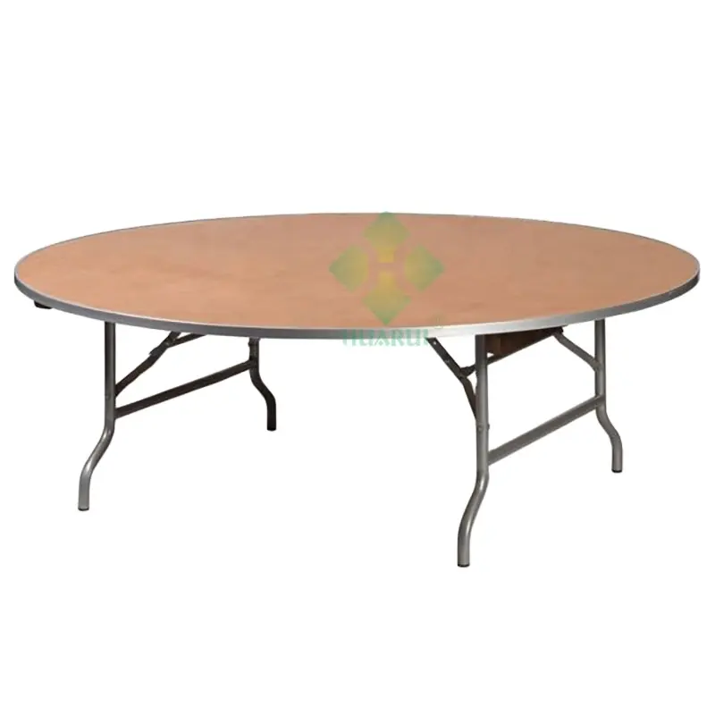 Bruiloft Hout Opvouwbare Ronde Tafel Voor Verhuur