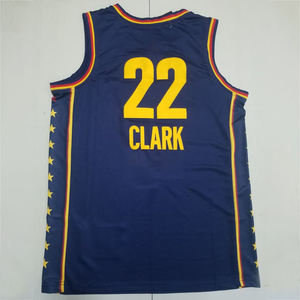 Atacado Indiana Jogo de Basquete Das Mulheres Jerseys 8 Sophie Cunningham 22 Caitlin Clark Bordado Unisex Basketball Jersey - Product Image 3