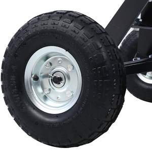 DB Black Pneumatic Tires Trailer <b>Dolly</b> with 600 Lb. Maximum Tongue Weight Capacity - Product Image 5