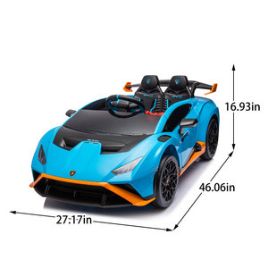 Lamborghini Huracan Sto 24V çocuklar elektrikli binmek-on Scooter Drift araba hızları 1.86-5.59 MPH LED ışıkları dinamik müzik erken öğrenme - Product Image 2
