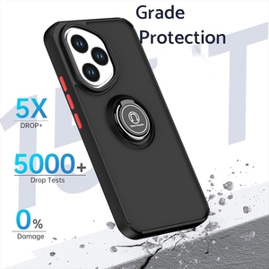Con soporte de anillo magnético a prueba de golpes Kickstand Hard PC Matte Clear Mobile Phone Case para <span class=keywords><strong>Huawei</strong></span> Honor 400 Lite X8C X7A Cases - Product Image 3