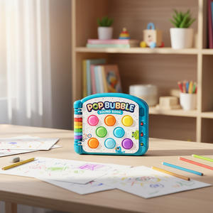 <span class=keywords><strong>Libro</strong></span> de Aprendizaje Sensorial OEM Babies Love Colors (Pop-A-Sound) con 4 Botones de Silicona con Sonido para Niños de 0 a 6 Años - Product Image 2