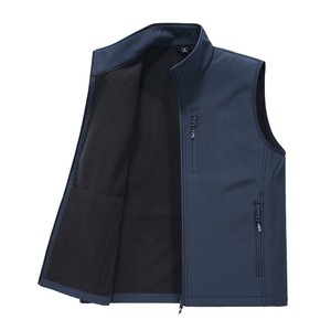 Vêtements de travail de plein air <span class=keywords><strong>Gilet</strong></span> <span class=keywords><strong>Softshell</strong></span> Veste <span class=keywords><strong>sans</strong></span> manches pour hommes Imperméable Camping Randonnée Avec Doublure Polaire - Product Image 3