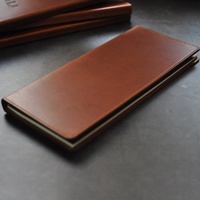 Porte-menus en cuir véritable, faits à la main, modernes, pour les listes de vins des restaurants, impression sérigraphique, cadeaux promotionnels