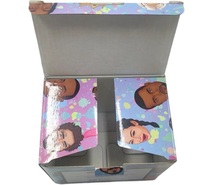 Nouvelle Arrivée Boîte Rigide Ondulée Colorée Haut de Gamme avec Image de Dessin Animé Mignonne en Relief pour Présentoir de Jouets pour Enfants Garçons Filles Carré