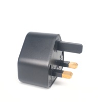 Adaptateur de prise EU/US vers UK avec fusible intégré 5A pour rasoirs, brosses à dents électriques et lampes