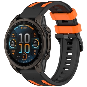 <span class=keywords><strong>Bracelet</strong></span> en silicone Quickfit 22 mm 26 mm pour montre connectée Garmin <span class=keywords><strong>Fenix</strong></span> 8 47 mm/7s Pro/6S Pro/<span class=keywords><strong>5s</strong></span> Plus, réglable en caoutchouc Easyfit CHARM - Product Image 4