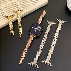 <span class=keywords><strong>Bracelet</strong></span> en métal diamanté pour <span class=keywords><strong>Apple</strong></span> <span class=keywords><strong>Watch</strong></span> S10, SE3, S11, S987, compatible avec les modèles féminins - Product Image 5